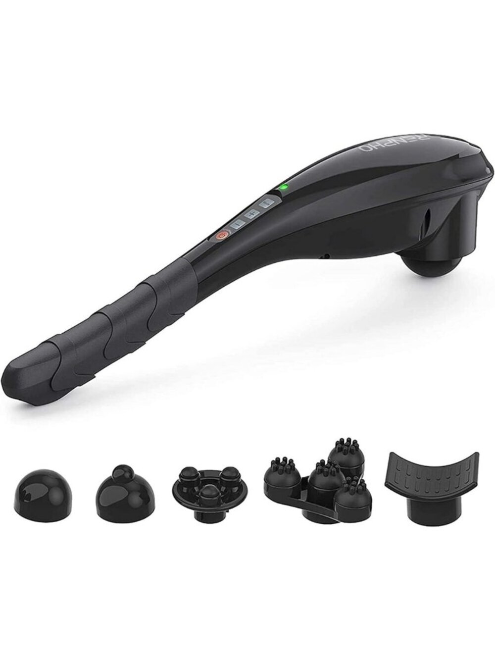 Cordless Handheld Massager with 5 Speeds & Modes - Portable Pain Relief Tool